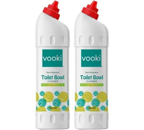 Vooki Stain Resistant Toilet Bowl Cleaner (Pack of 2)